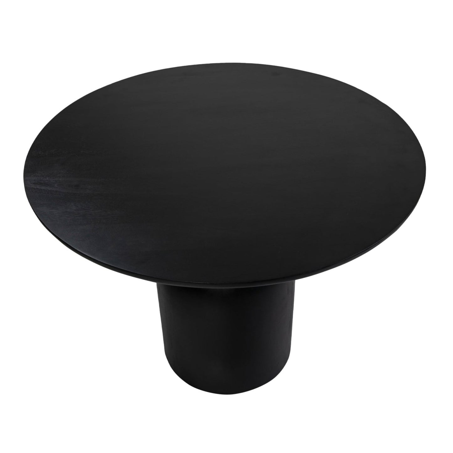 Cora Round Solid Mango Wood Dining Table in Black (2 Sizes)