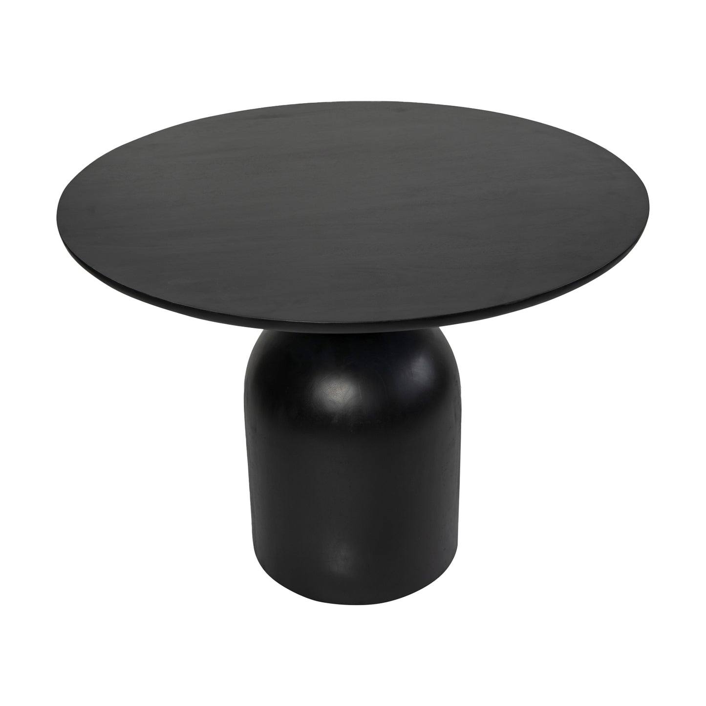 Cora Round Solid Mango Wood Dining Table in Black (2 Sizes)