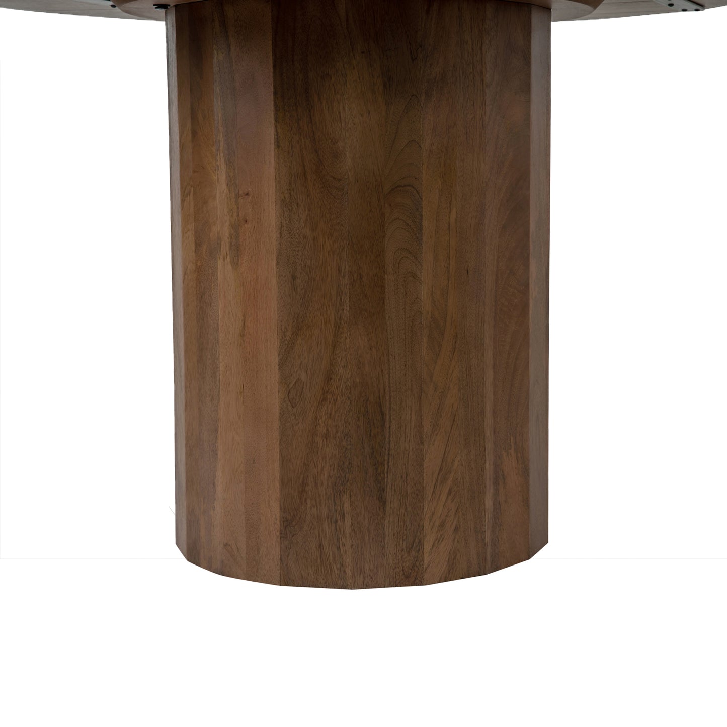 Flora Round Solid Mango Wood Dining Table in Hazel (2 Sizes)