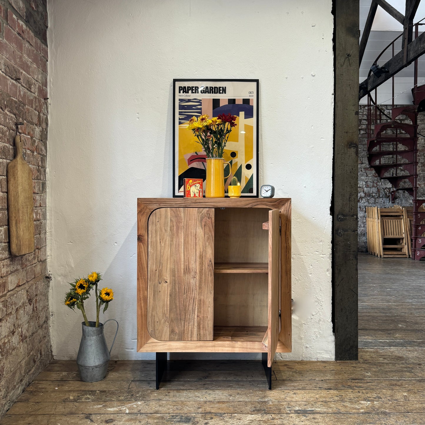 Primo Solid Acacia Wood 2 Door Sideboard