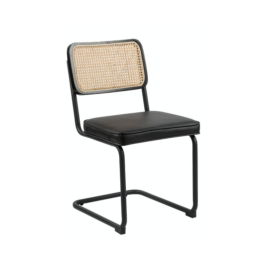 Brooklyn Rattan Chair Black (2pk)