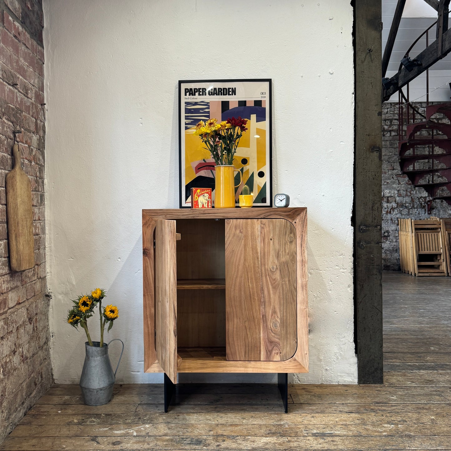 Primo Solid Acacia Wood 2 Door Sideboard