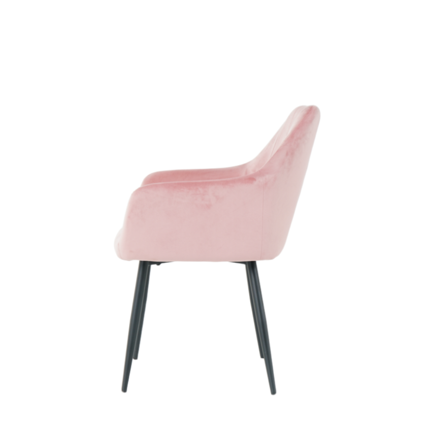 Layla Dining Chairs in Blush Pink (2pk)