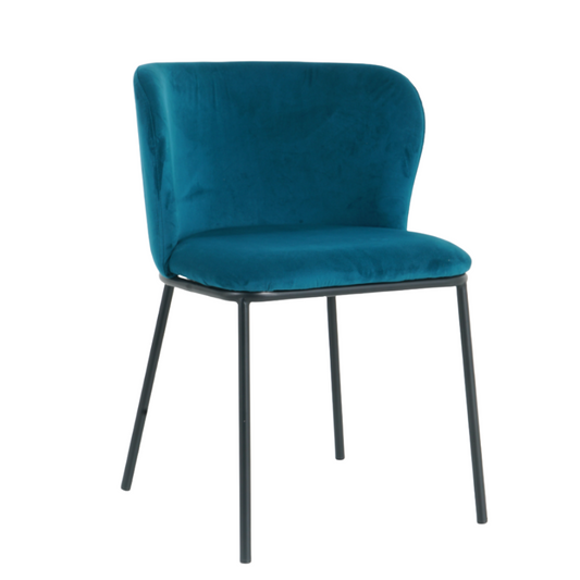 Mila Dining Chairs in Teal (2pk)