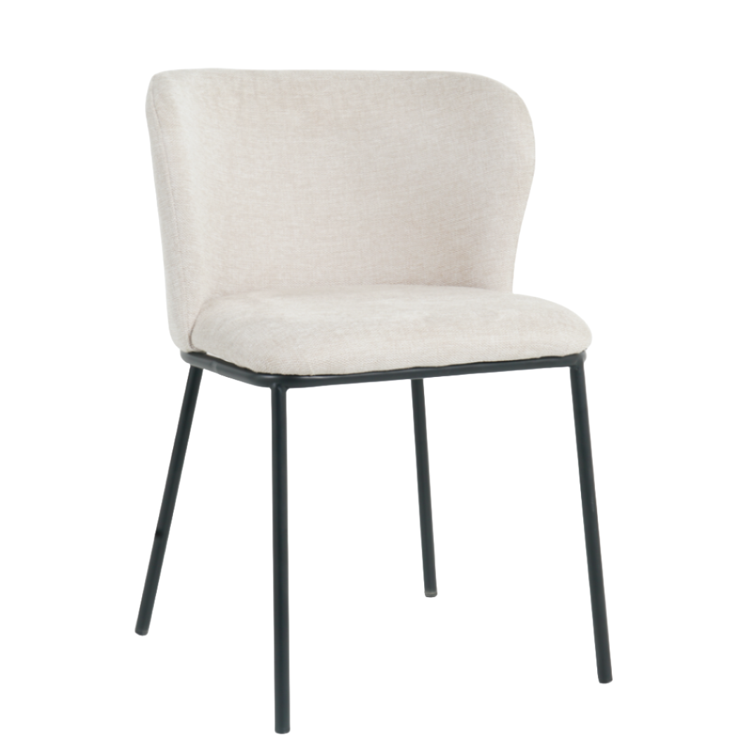 Mila Dining Chairs in Oatmeal (2pk)