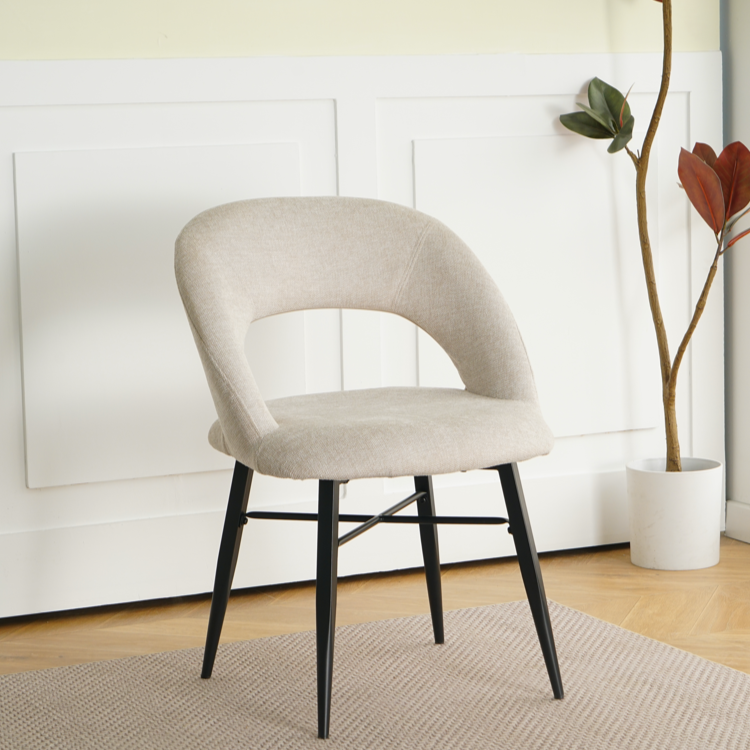 Ellie Dining Chairs in Oatmeal (2pk)