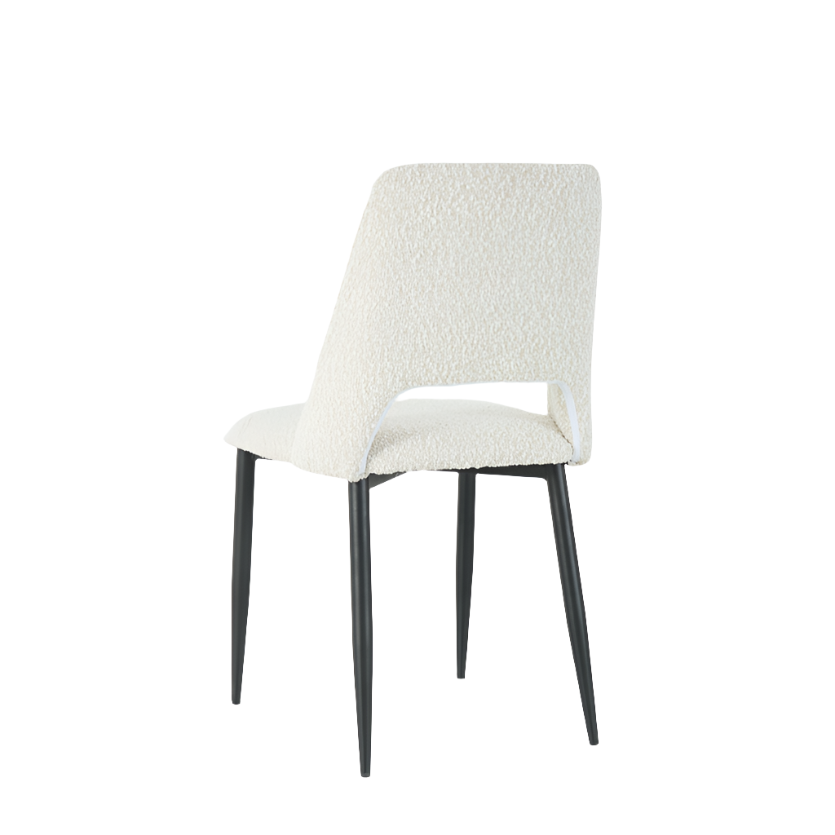 Nala Dining Chairs in Cream Boucle (2pk)