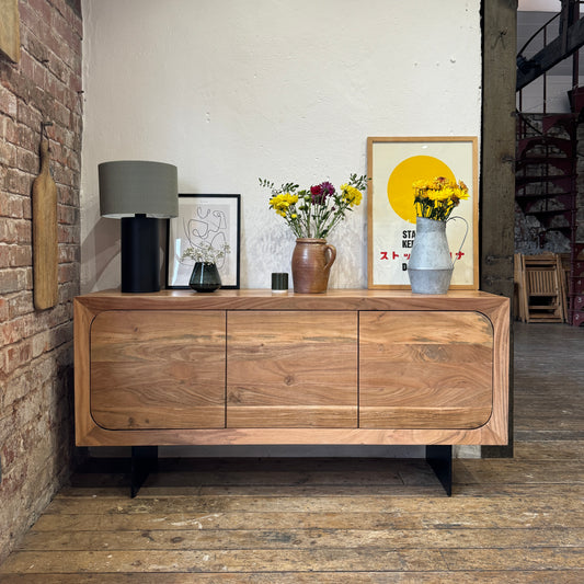 Primo Solid Acacia Wood 3 Door Sideboard