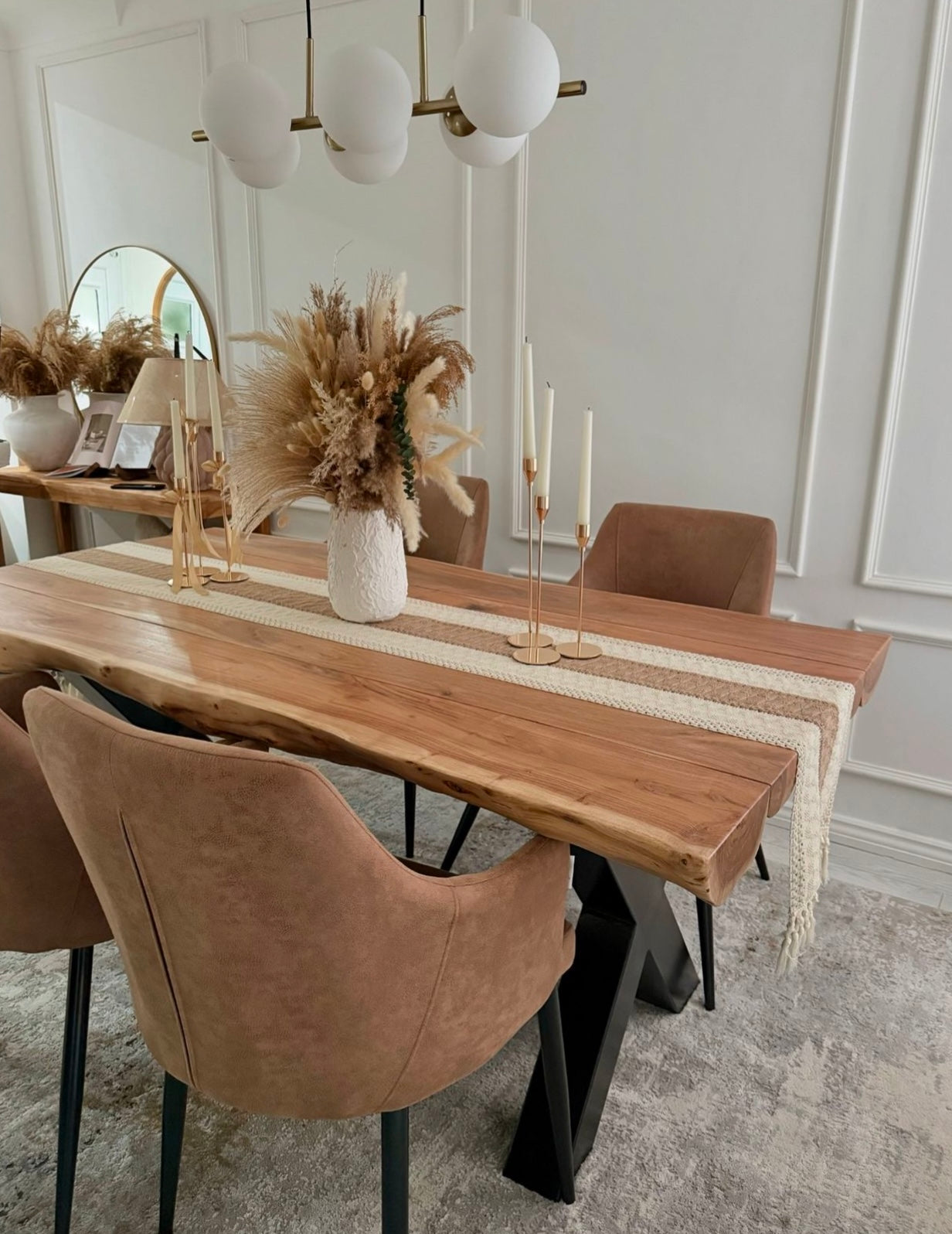 Thor Solid Acacia Wood Dining Table (4 Sizes)