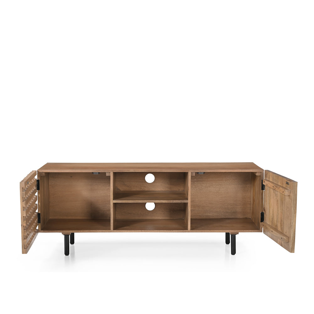 Nova Solid Mango Wood 2 Door TV Unit