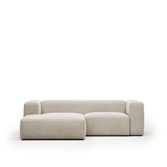 Lund 2 Seater Sofa with Left Side Chaise - Natural